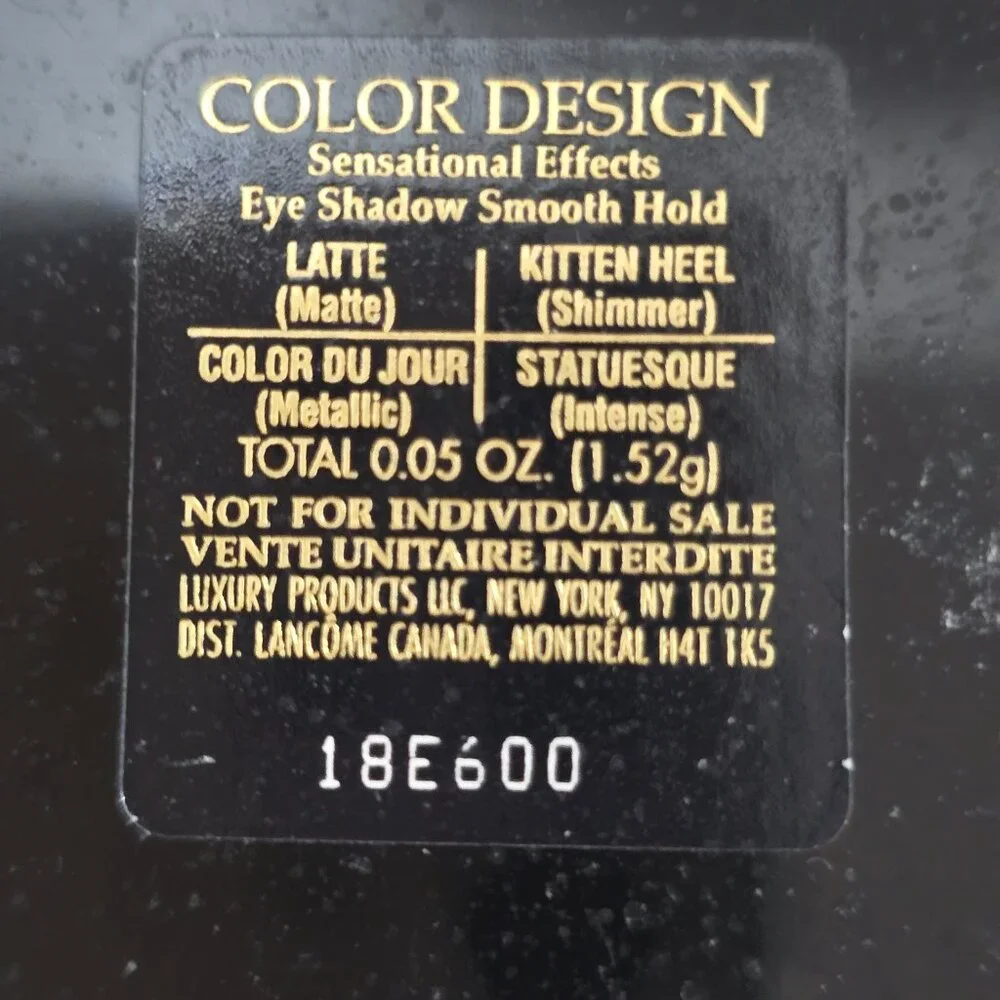 Lancome Color Design Eye Shadow‎ Four Color Palettes (lot of 2) New without Box